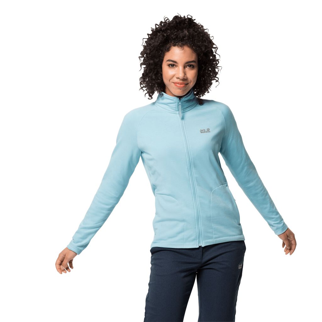 Jack Wolfskin JWP MIDLAYER Női Fleece Kabát Kék - YGTVSL-790